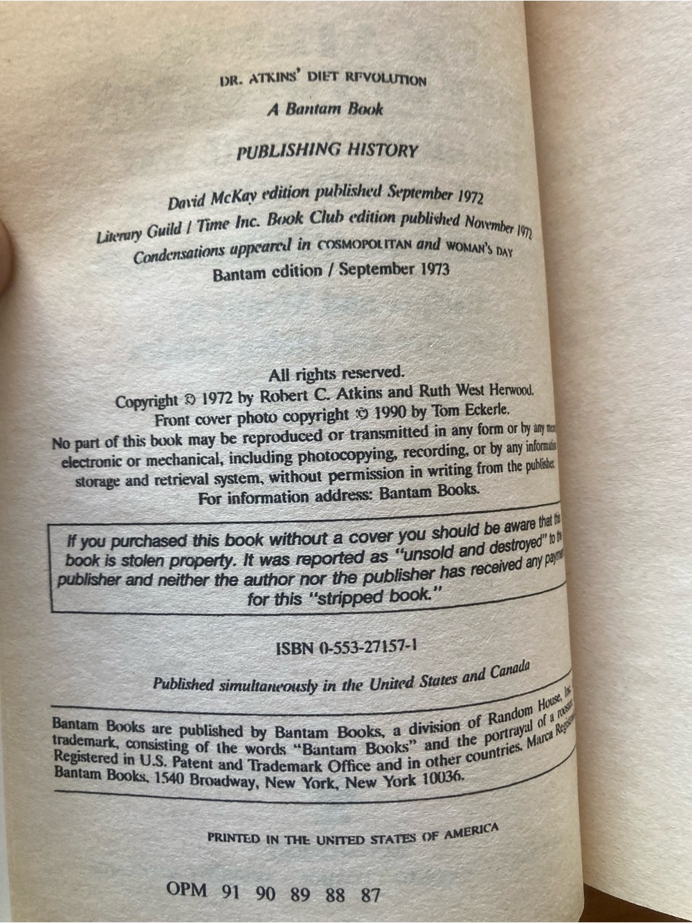 Dr. Atkins' Diet Revolution Yellow Paperback by - Picture 2 of 4